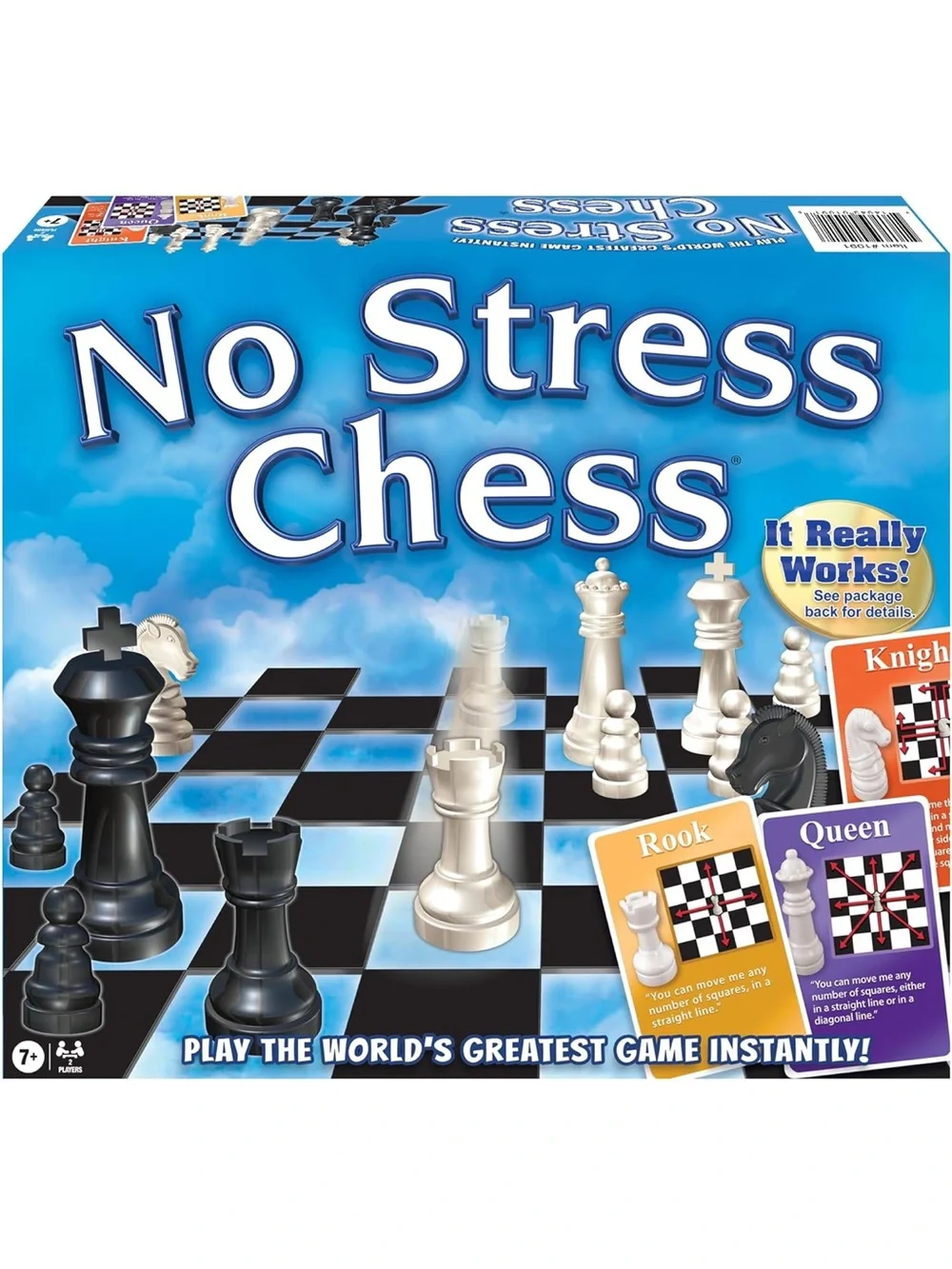 NO STRESS CHESS Board Game Play Instantly NEW SEALED